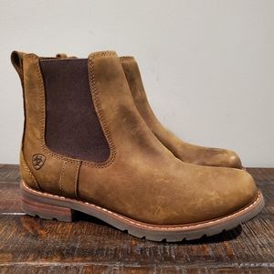 Ariat Wexford Waterproof Womens 6.5 B Western Ankle Boots Country Chelsea Java